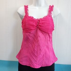 Aggie Pink Halter Padded Top Fitted Size S